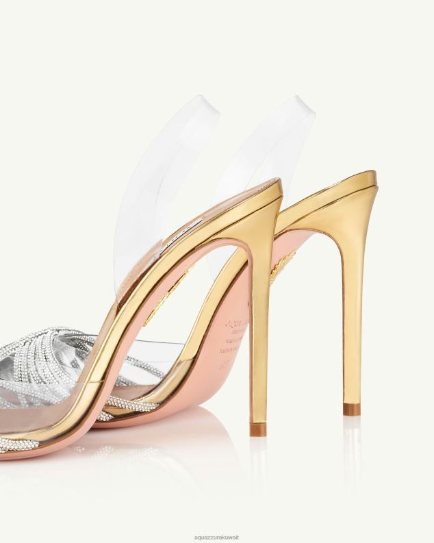 Aquazzura غاتسبي بليكسي حبال 105 ذهب HNZRT220