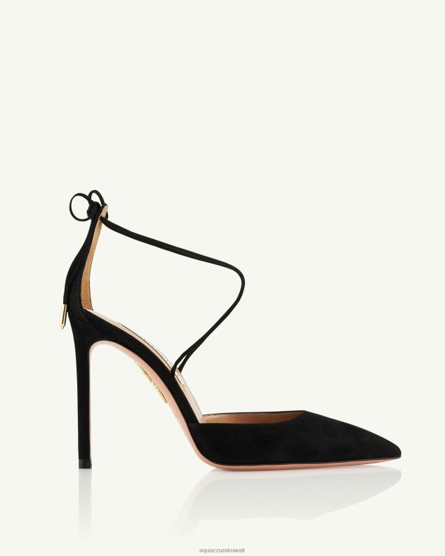 Aquazzura مضخة الكرز 105 أسود HNZRT223