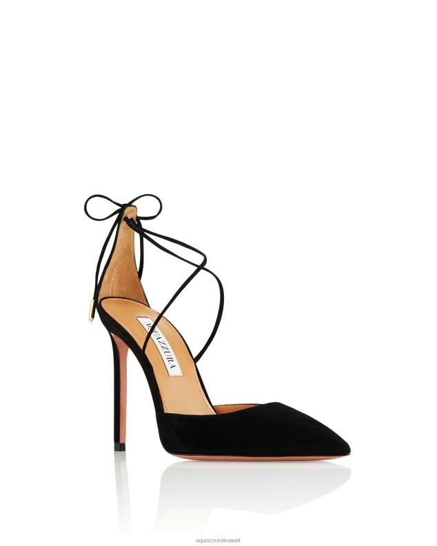 Aquazzura مضخة الكرز 105 أسود HNZRT223