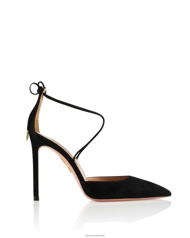 Aquazzura مضخة الكرز 105 أسود HNZRT223