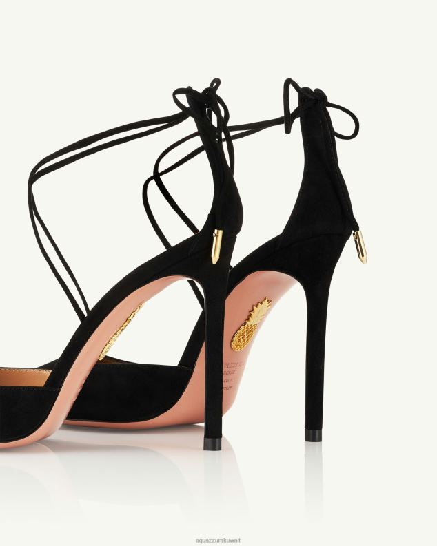 Aquazzura مضخة الكرز 105 أسود HNZRT223