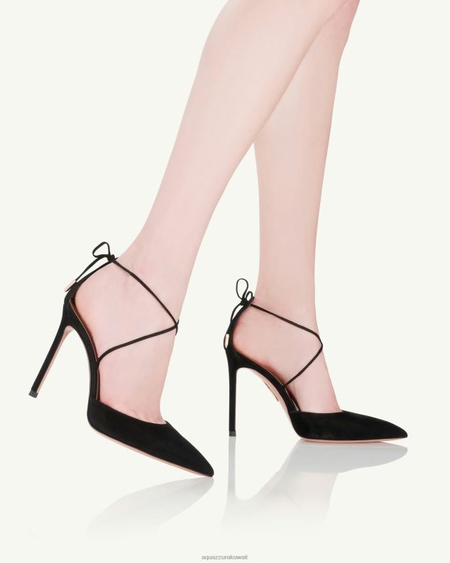 Aquazzura مضخة الكرز 105 أسود HNZRT223