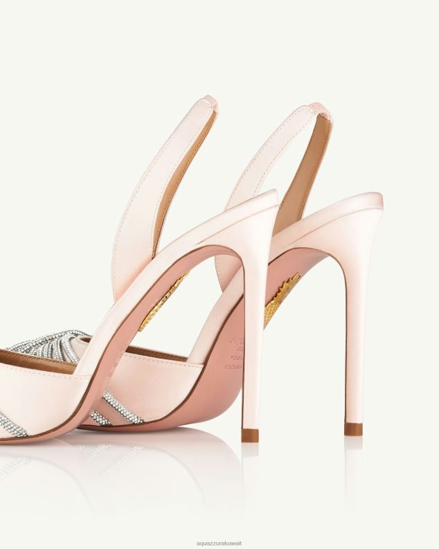 Aquazzura غاتسبي حبال الساتان 105 لون القرنفل HNZRT231