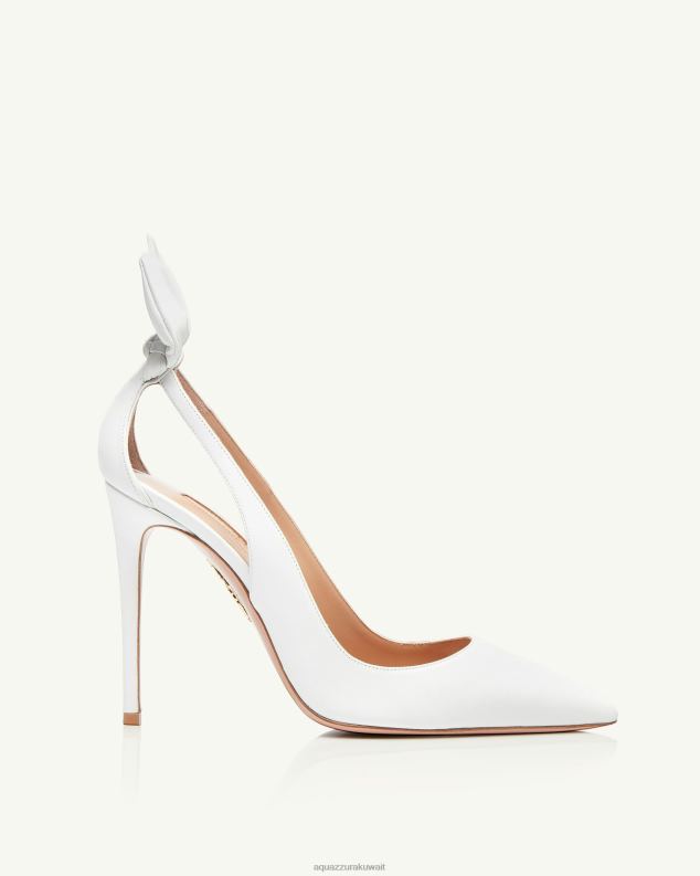 Aquazzura مضخة ربطة عنق 105 أبيض HNZRT234