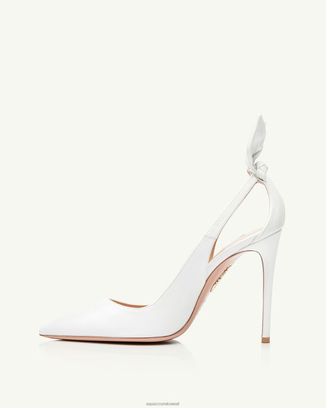 Aquazzura مضخة ربطة عنق 105 أبيض HNZRT234