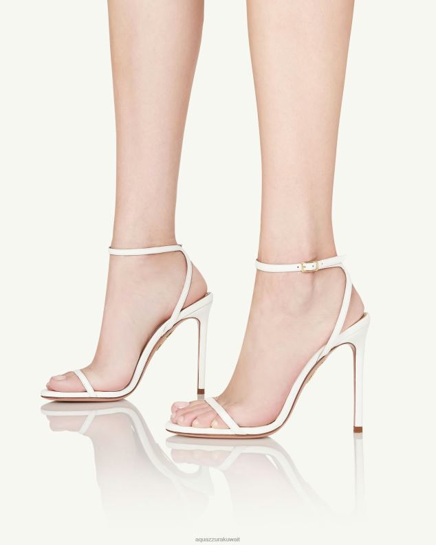 Aquazzura صندل أولي 105 أبيض HNZRT23