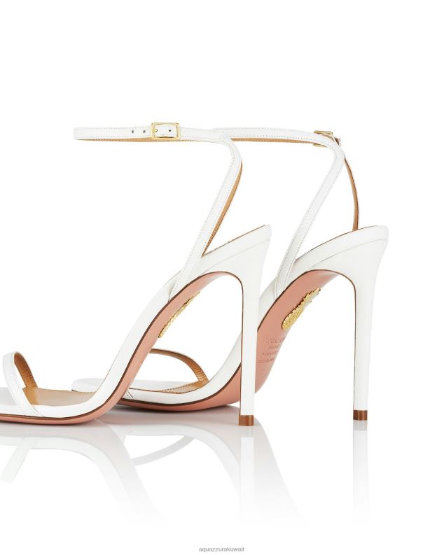 Aquazzura صندل أولي 105 أبيض HNZRT23