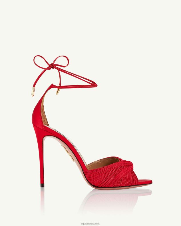 Aquazzura صندل بيليني بيوتي 105 أحمر HNZRT32