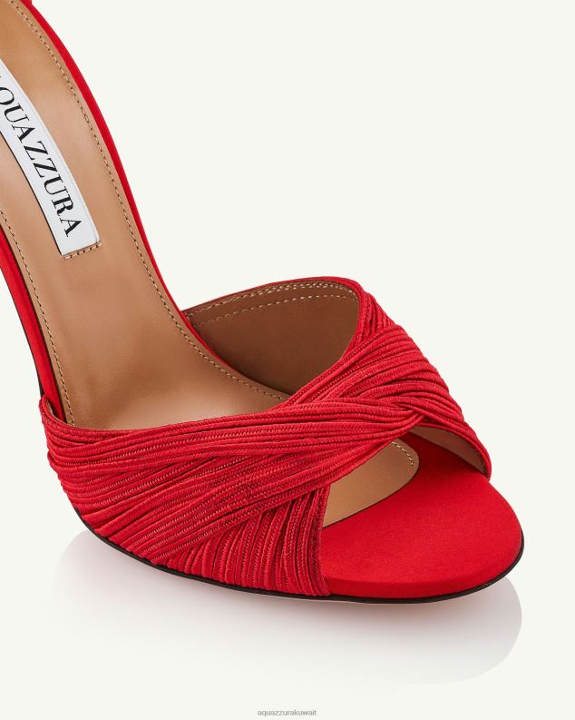 Aquazzura صندل بيليني بيوتي 105 أحمر HNZRT32