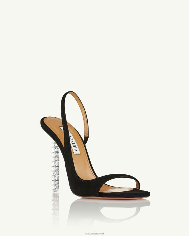 Aquazzura حبال روك شيك 105 أسود HNZRT37