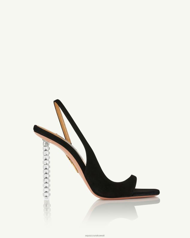 Aquazzura حبال روك شيك 105 أسود HNZRT37