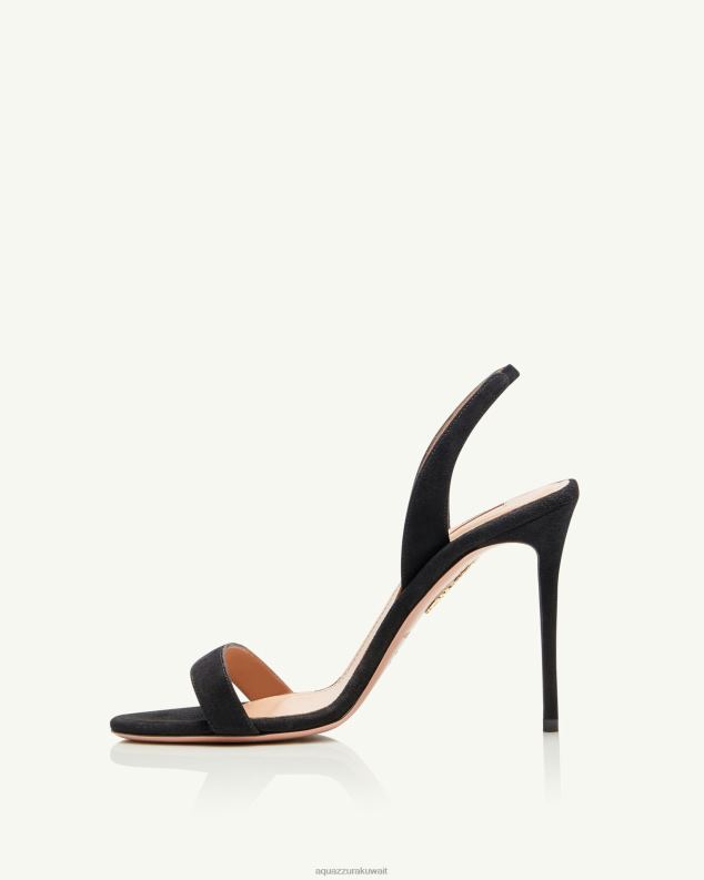 Aquazzura صندل عاري جدا 105 أسود HNZRT43