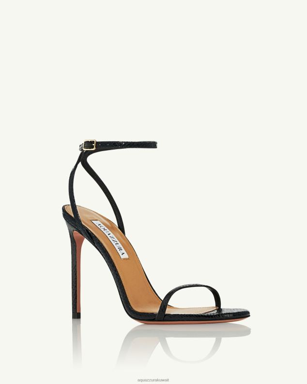 Aquazzura صندل أولي 105 أسود HNZRT44