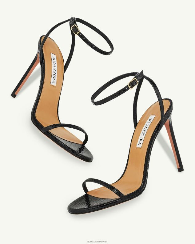 Aquazzura صندل أولي 105 أسود HNZRT44