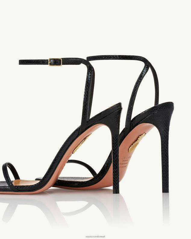 Aquazzura صندل أولي 105 أسود HNZRT44