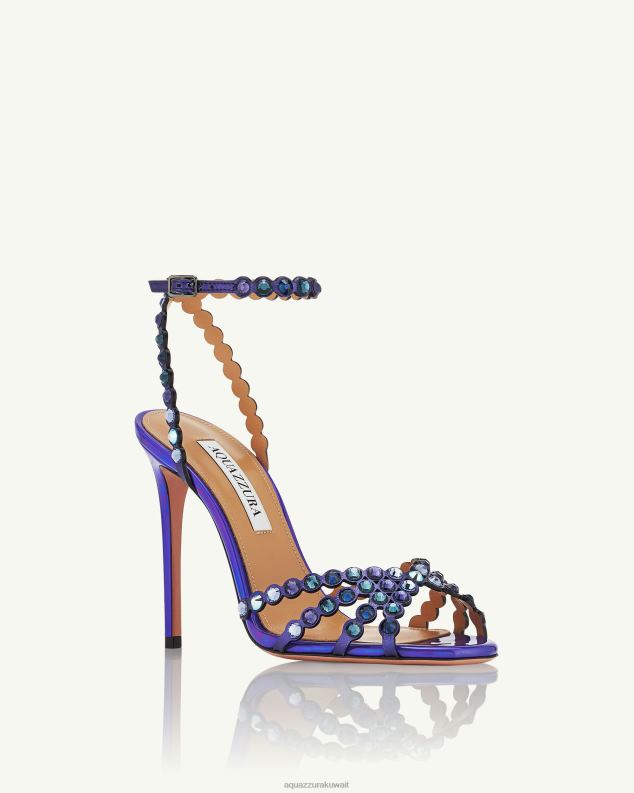 Aquazzura صندل التكيلا 105 أرجواني HNZRT51