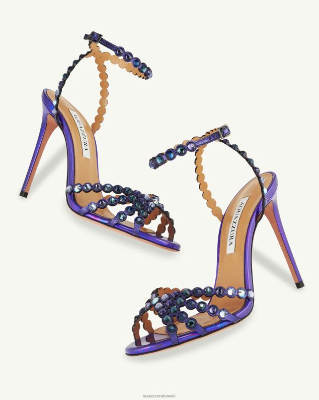 Aquazzura صندل التكيلا 105 أرجواني HNZRT51