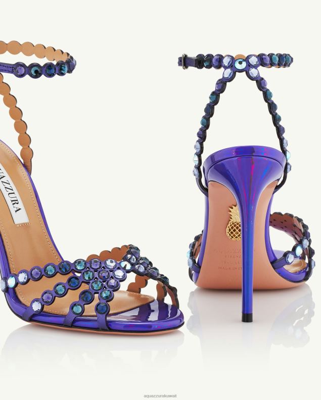 Aquazzura صندل التكيلا 105 أرجواني HNZRT51