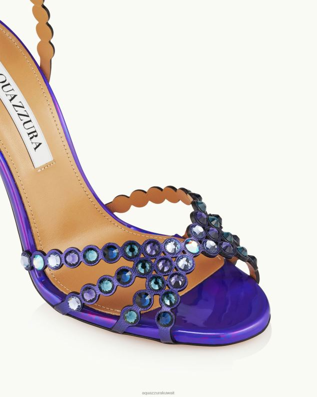 Aquazzura صندل التكيلا 105 أرجواني HNZRT51