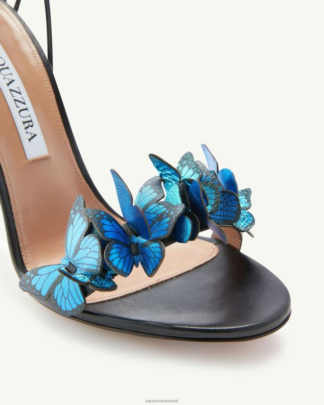 Aquazzura صندل بابيلون 105 أسود HNZRT54