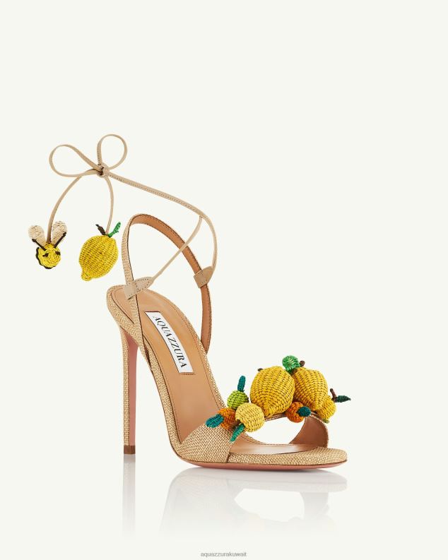 Aquazzura صندل الحمضيات 105 اللون البيج HNZRT64