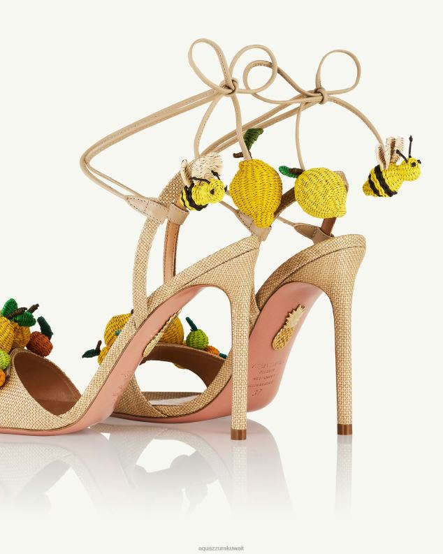 Aquazzura صندل الحمضيات 105 اللون البيج HNZRT64