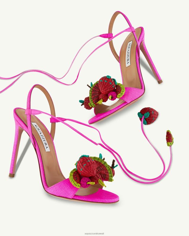 Aquazzura صندل الفراولة 105 ضارب الى الحمرة HNZRT65