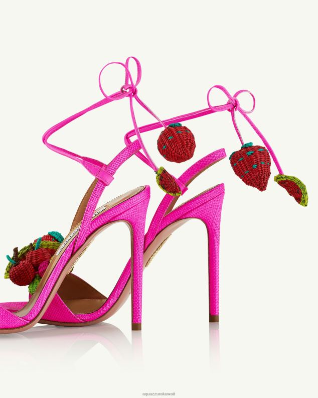 Aquazzura صندل الفراولة 105 ضارب الى الحمرة HNZRT65