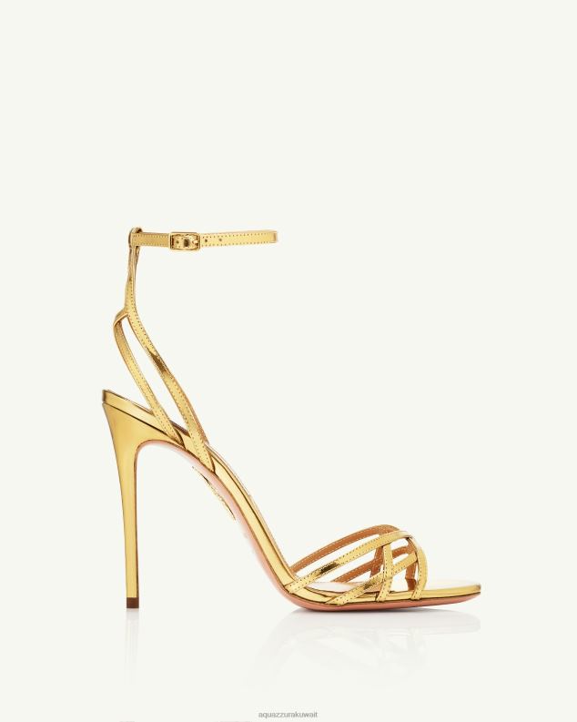 Aquazzura كل ما أريد صندل 105 ذهب HNZRT68