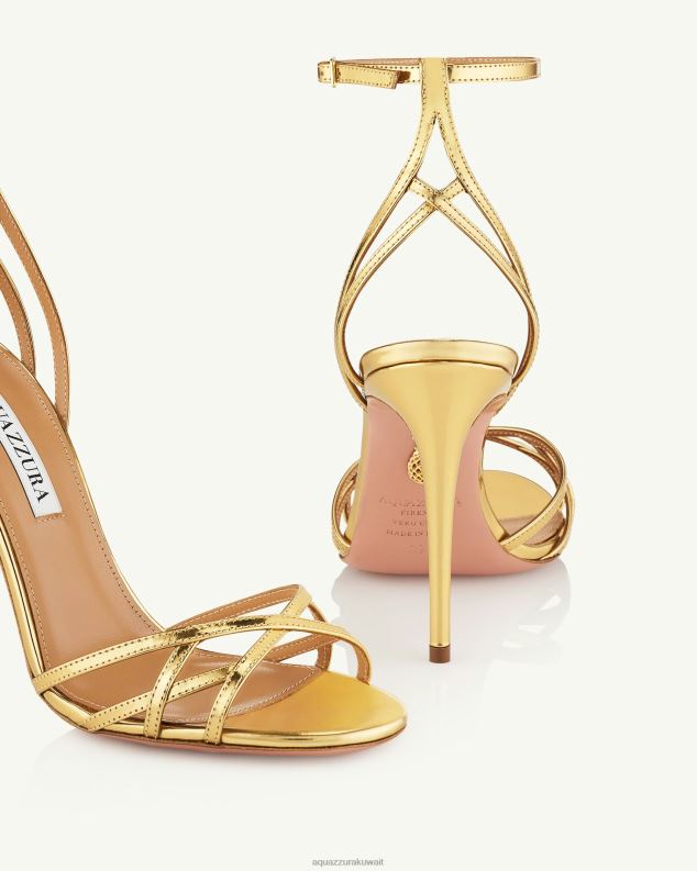 Aquazzura كل ما أريد صندل 105 ذهب HNZRT68