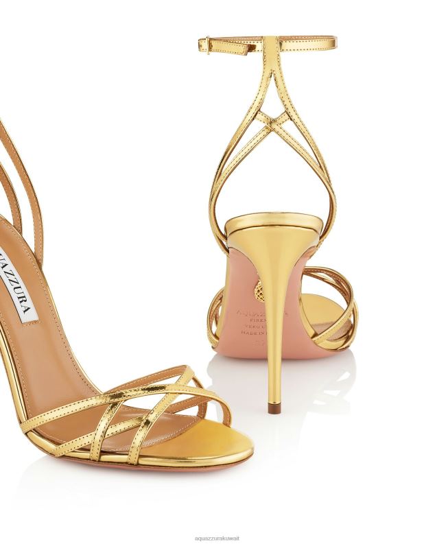 Aquazzura كل ما أريد صندل 105 ذهب HNZRT68