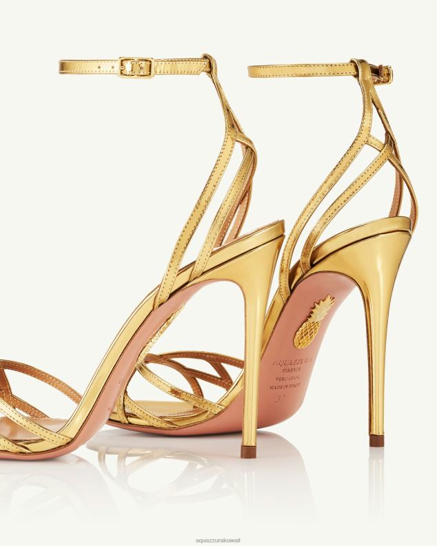 Aquazzura كل ما أريد صندل 105 ذهب HNZRT68