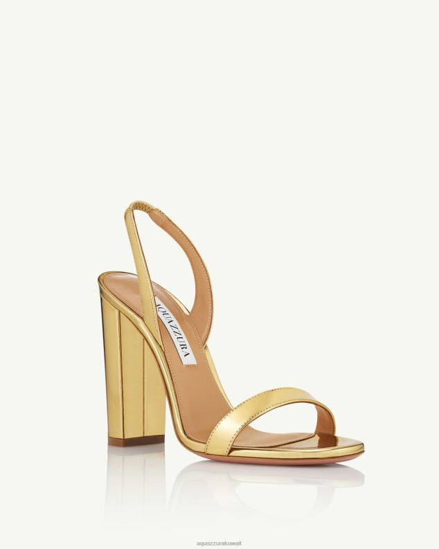 Aquazzura صندل كتلة عارية جدا 105 ذهب HNZRT69