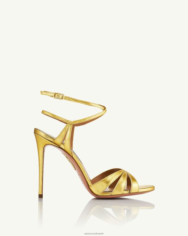 Aquazzura صندل صفارة الإنذار 105 ذهب HNZRT73