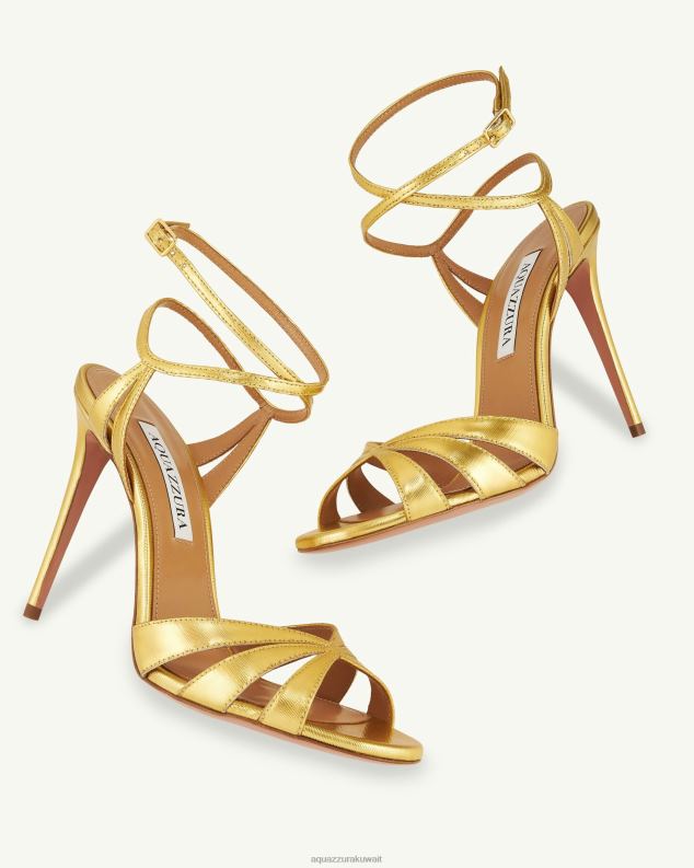 Aquazzura صندل صفارة الإنذار 105 ذهب HNZRT73