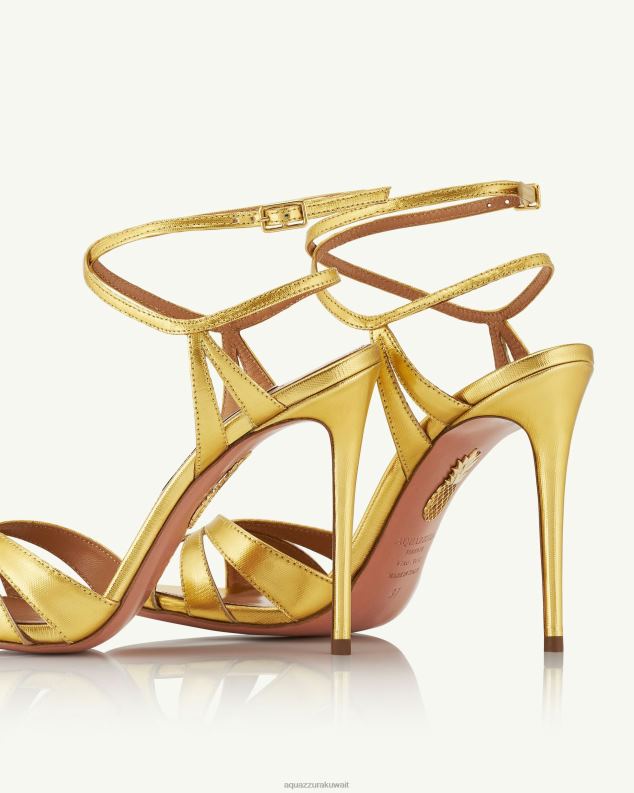 Aquazzura صندل صفارة الإنذار 105 ذهب HNZRT73