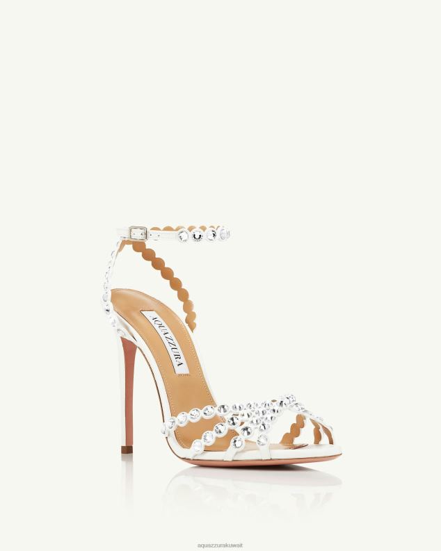 Aquazzura صندل التكيلا 105 أبيض HNZRT77