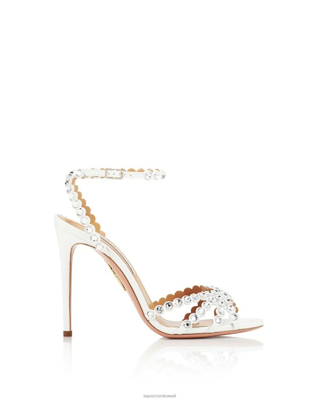 Aquazzura صندل التكيلا 105 أبيض HNZRT77