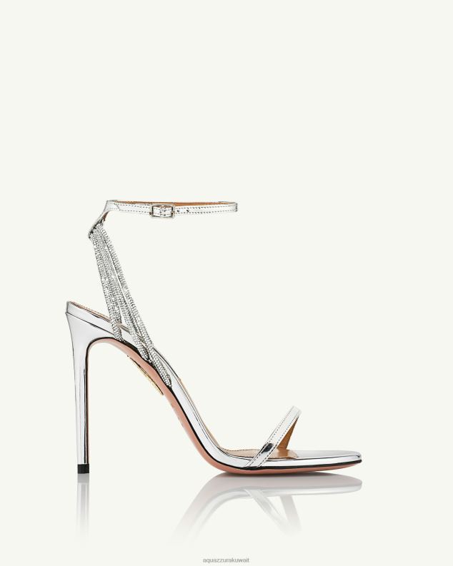 Aquazzura البرية في القلب صندل 105 فضة HNZRT82