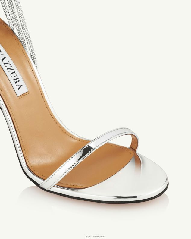 Aquazzura البرية في القلب صندل 105 فضة HNZRT82