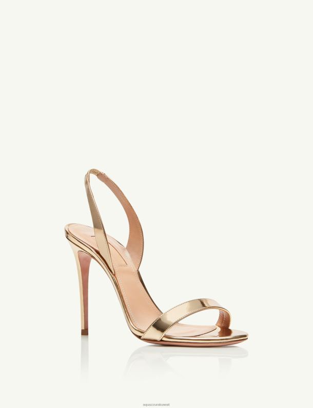 Aquazzura صندل عاري جدا 105 ذهب HNZRT92