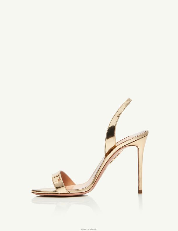 Aquazzura صندل عاري جدا 105 ذهب HNZRT92