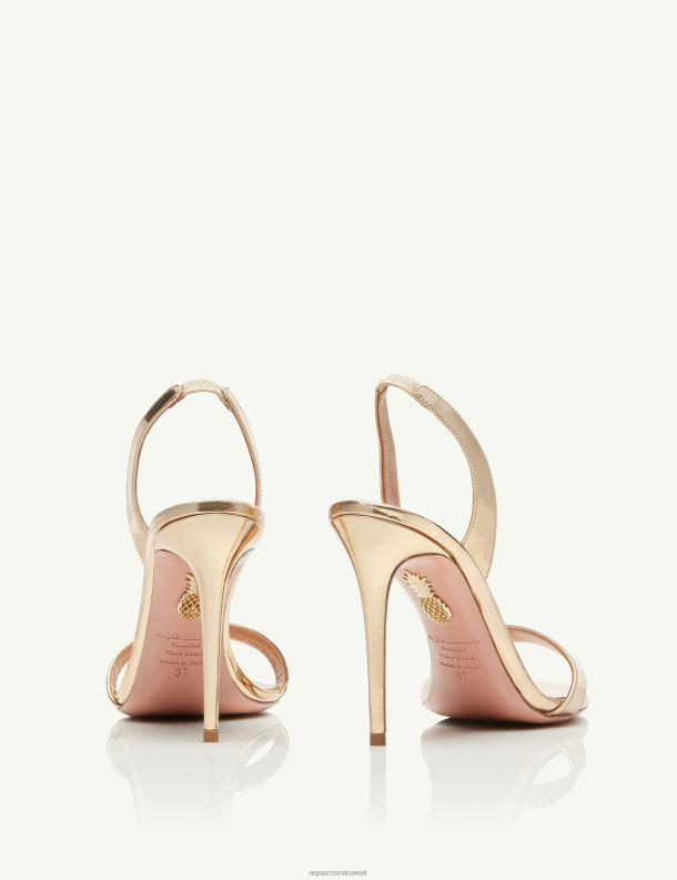 Aquazzura صندل عاري جدا 105 ذهب HNZRT92