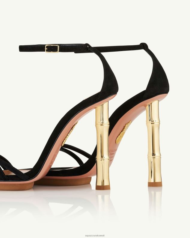 Aquazzura صندل الليالي البرية 115 أسود HNZRT2