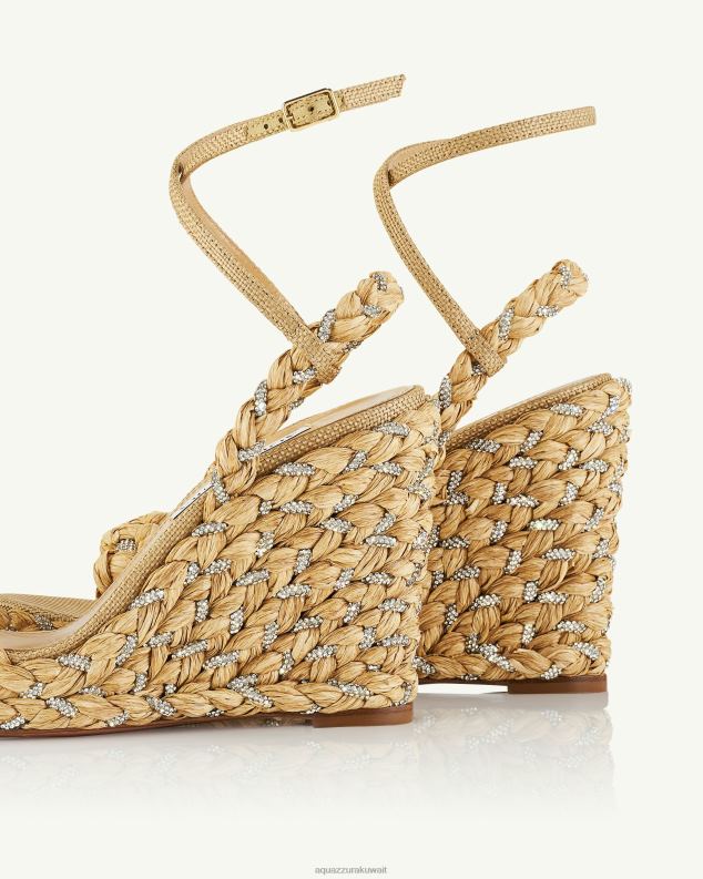 Aquazzura إسفين كوستيرا 120 اللون البيج HNZRT62