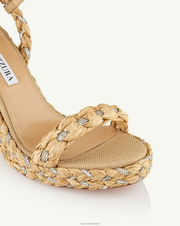 Aquazzura إسفين كوستيرا 120 اللون البيج HNZRT62