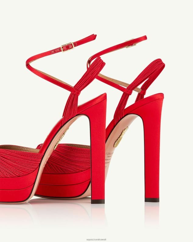 Aquazzura هضبة الجمال بيليني 130 أحمر HNZRT274