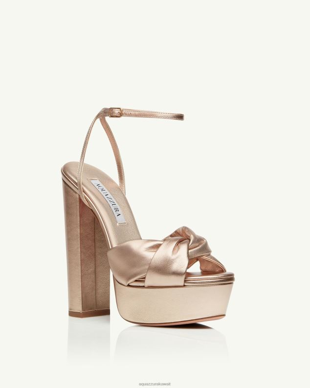 Aquazzura هضبة أولي 140 ذهب HNZRT279