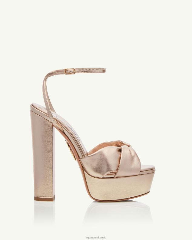 Aquazzura هضبة أولي 140 ذهب HNZRT279