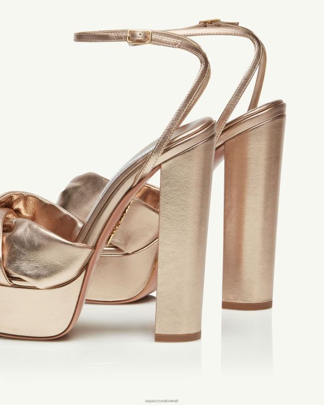 Aquazzura هضبة أولي 140 ذهب HNZRT279